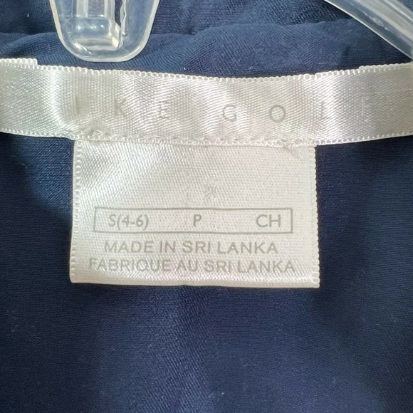 Nike Golf Womens Long Sleeves Full Zip Mock Neck Windbreaker Jacket Size S Cream - Picture 11 of 12